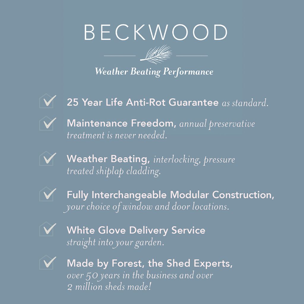 Beckwood 10×10 Reverse Apex Shed – No Windows – Double Door 5013053197851 2